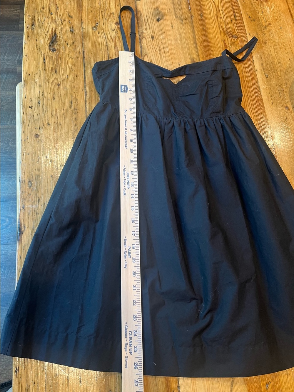 Black Smocked Mini Dress by Steve Madden Minimalist Preppy Coastal Chic Classic - Picture 8 of 9